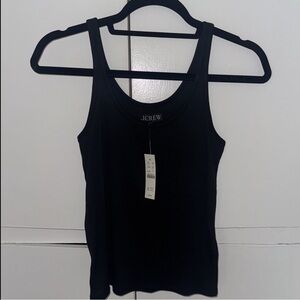 NWT black j crew tank top